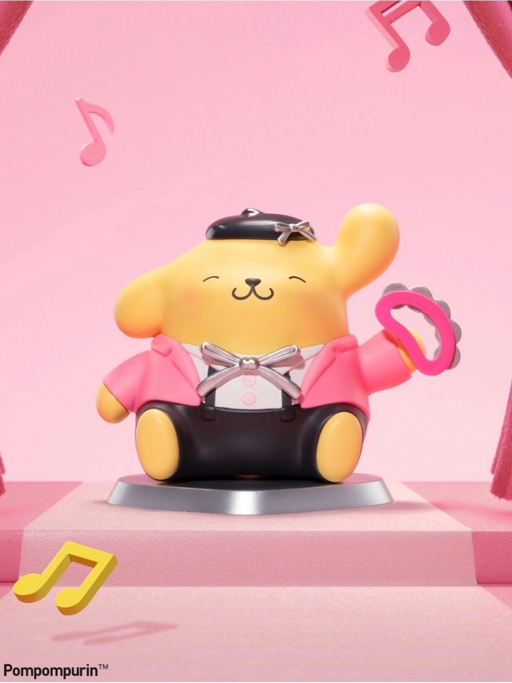 Pop Mart - Sanrio Pink Party Pompompurin Tambourine